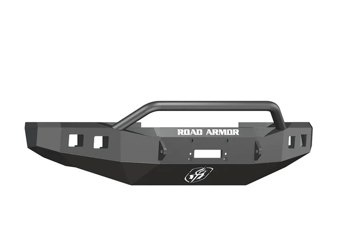 Road Armor Ford F-250/350/450 Stealth Winch Front Bumper w/Prerunner Guard, Satin Black – 608R4B
