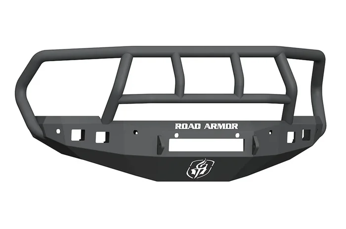 Road Armor Ram 25/3500 Stealth Non-Winch Front Bumper w/Titan II Guard, Satin Black – 4162F2B-NW