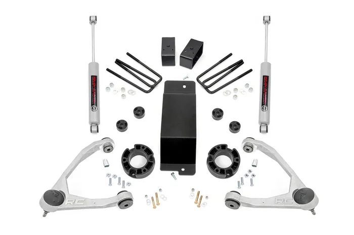 Rough Country 3.5 in. Lift Kit, Aluminum/Cast Steel for Chevy/GMC 1500 07-16 – 19431A