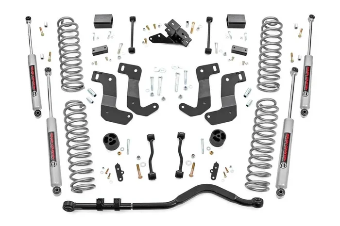 Rough Country 3.5 in. Lift Kit, C/A Drop for Jeep Wrangler JL 4WD 18-23, 4-Door – 66830