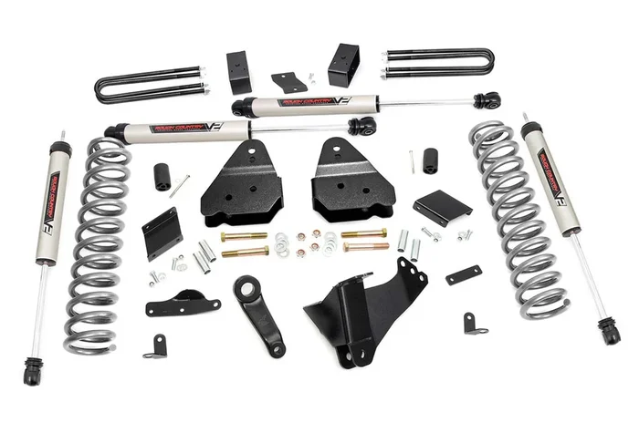 Rough Country 4.5 in. Lift Kit, No OVLD, V2 for Ford Super Duty 4WD 11-14 – 53070