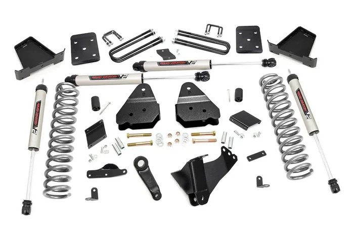 Rough Country 4.5 in. Lift Kit, No OVLD, V2 for Ford Super Duty 4WD 15-16 – 53470