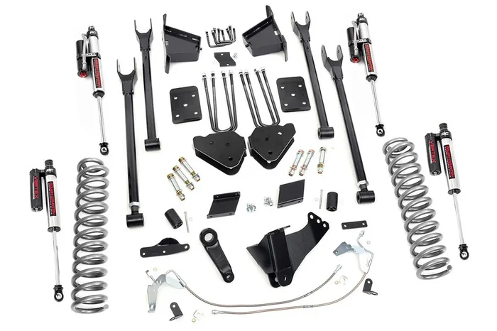 Rough Country 6 in. Lift Kit, 4-Link, OVLD, Vertex for Ford F-250 Super Duty 14-18 – 56550