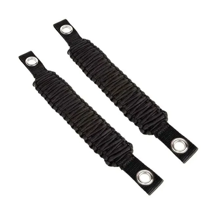Rugged Ridge Paracord A-Pillar/Seat Mnt Hdle Black 07-18 Jeep Wrangler JK