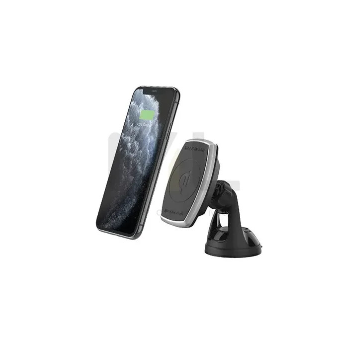 SCOSCHE 7395 Car phone holder with ball joint, with wireless charger, windscreen, Magnetic, universal 360°