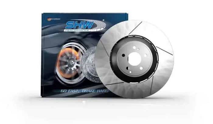 SHW 16-19 Mercedes-Benz C63 AMG 4.0L Front Drilled-Slotted Lightweight Brake Rotor