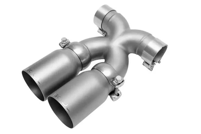 SOUL 13-16 Porsche 987.2 / 981 Cayman / Boxster Bolt-On X-Pipe w/ Tips – Strght Cut Sig Satin Tips
