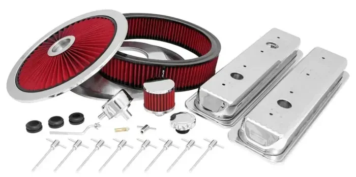 Spectre SB Chevy Centerbolt Deluxe Engine Dress Up Kit – Red