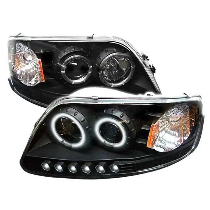 Spyder Ford F150 97-03/Expedition 97-02 1PC Projector – CCFL Halo LED Blk PRO-YD-FF15097-1P-CCFL-BK