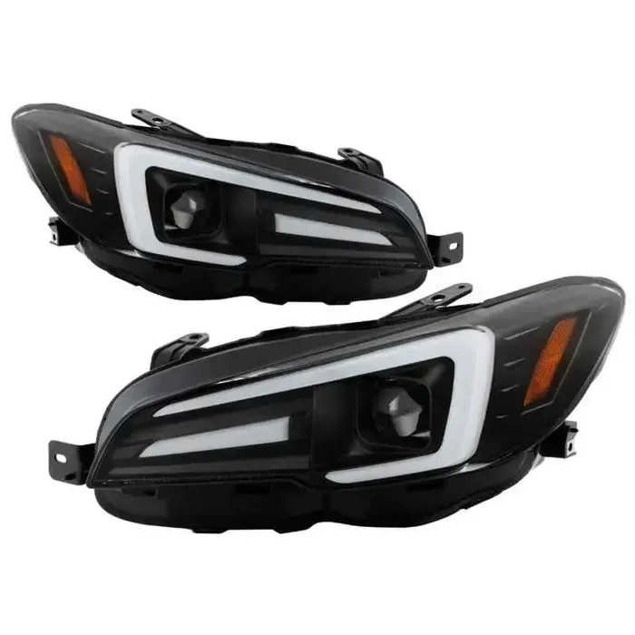 Spyder Subaru Impreza WRX 15-20 Halogen Model Projector Headlights – Black PRO-YD-SWRX15SI-SBSEQ-BK