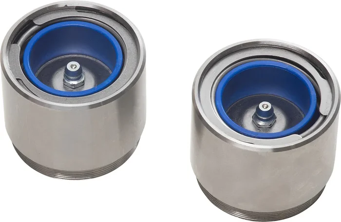 Stainless Steel Trailer Threaded Buddy Bearing Protector, 1.98″, Outer Bering L44649, Pair