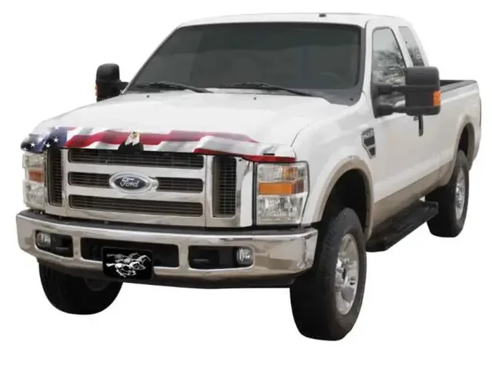 Stampede 2000-2005 Ford Excursion Vigilante Premium Hood Protector – Flag