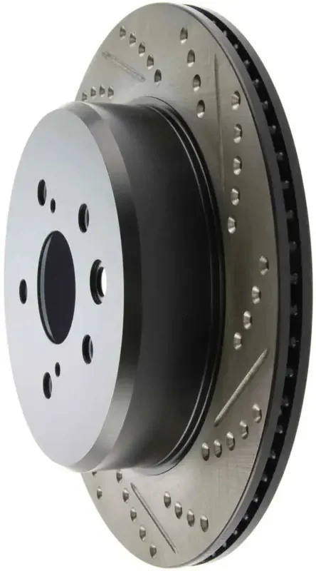 StopTech Slotted & Drilled Sport Brake Rotor Left Rear 13-14 Lexus GS300/350/400/430