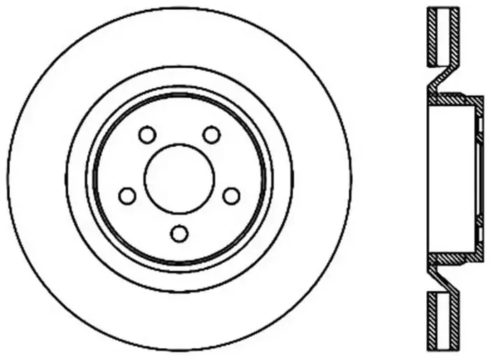 StopTech SportStop 06-09 Chrysler SRT-8 Front Right Drilled & Slotted Rotor