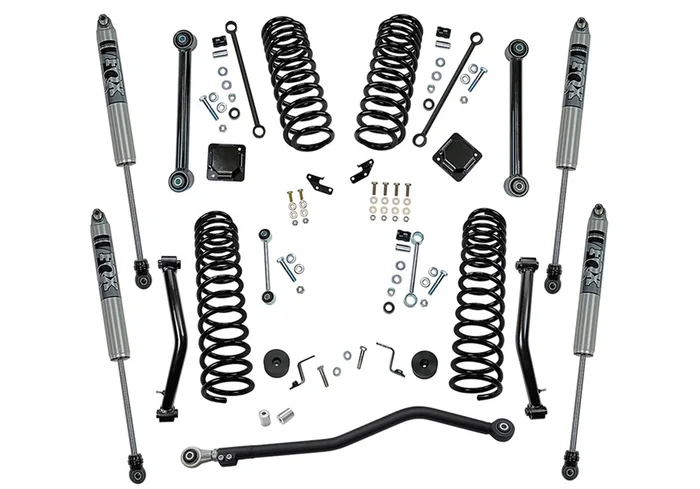 SuperLift 4in. Dual Rate Coil Lift Kit w/Fox Shocks-20-22 Gladiator-Will NOT fit Mojave – K196F