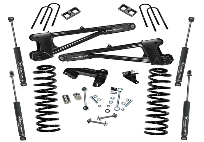 SuperLift 4in. Lift Kit-08-10 F250/F350 4WD-Dsl w/Replacement Radius Arms w/SL Shocks – K981