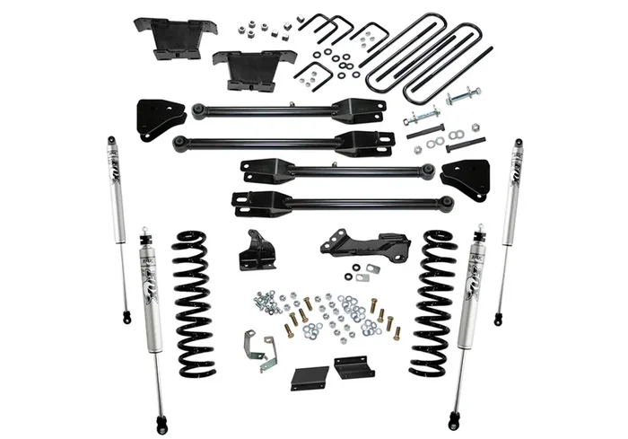 SuperLift 4in. Lift Kit w/FOX Shocks-11-16 F250/350 4WD Diesel w/4-Link Arms – K236F