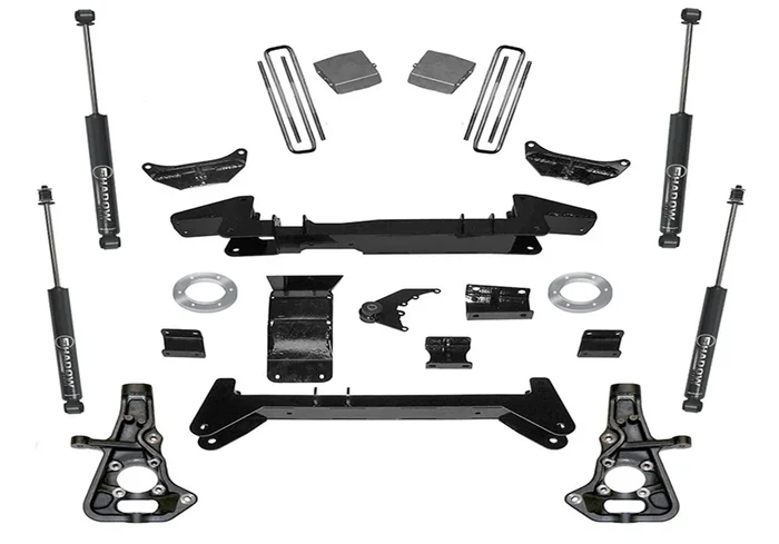 SuperLift 6in. Lift Kit-01-10 Silv/Sierra 2500HD/3500HD 4WD-Knuckle Kit w/SL Shocks – K860