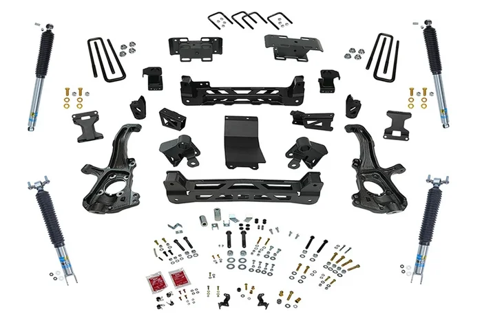 SuperLift 6in. Lift Kit-20-22 Silv/Sierra 2500/3500HD 4WD-Knuckle Kit w/Bilstein Shocks – K255B