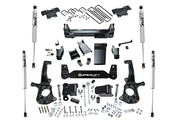 SuperLift 6in. Lift Kit w/FOX Shocks-11-18 (19 Leg/Lim) Silv/Sierra 2500HD/3500HD – K150F