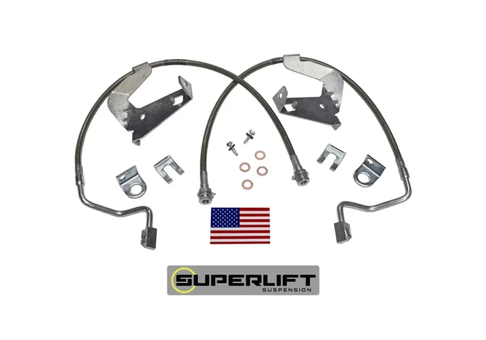 SuperLift Bulletproof Brake Hose-Front-08-10 F-250/F350 w/2-4in. Lift – 91540