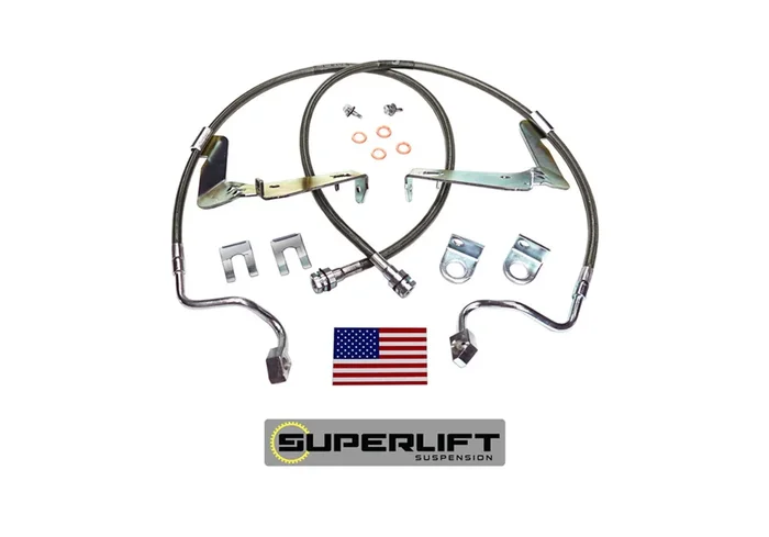 SuperLift Bulletproof Brake Hose-Front-08-10 F-250/F350 w/6-10in. Lift – 91560