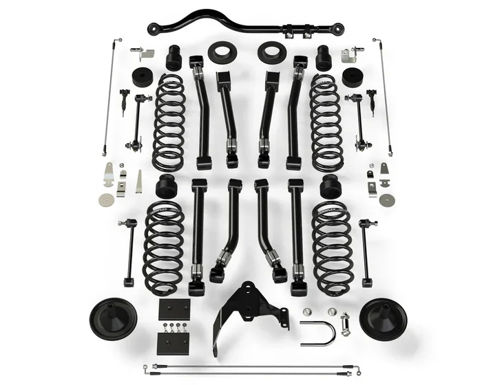 TeraFlex Jeep JK 2- Door 4 in. Lift Suspension System w/ 8 Alpine Flexarms & Track Bar No Shocks – 1156403