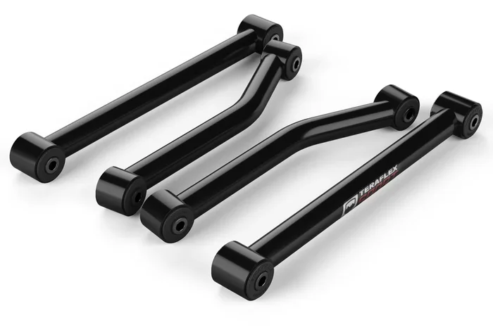 TeraFlex Jeep JK/JKU Sport Flexarm Kit 4-Arm Preset Control Arms Front Lower & Rear Upper 2.5-3 in. Lift – 1254000
