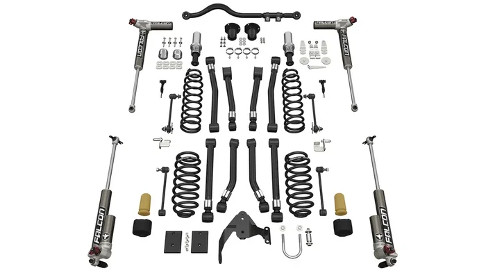 TeraFlex Jeep JK Short Arm Suspension 3 in. Alpine RT3 System & Falcon 3.3 Fast Adjust – 1333033