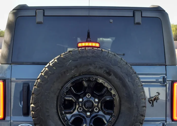 Third Brake Light Antenna Mount: 21-23 Bronco w/ 35 in. Tire