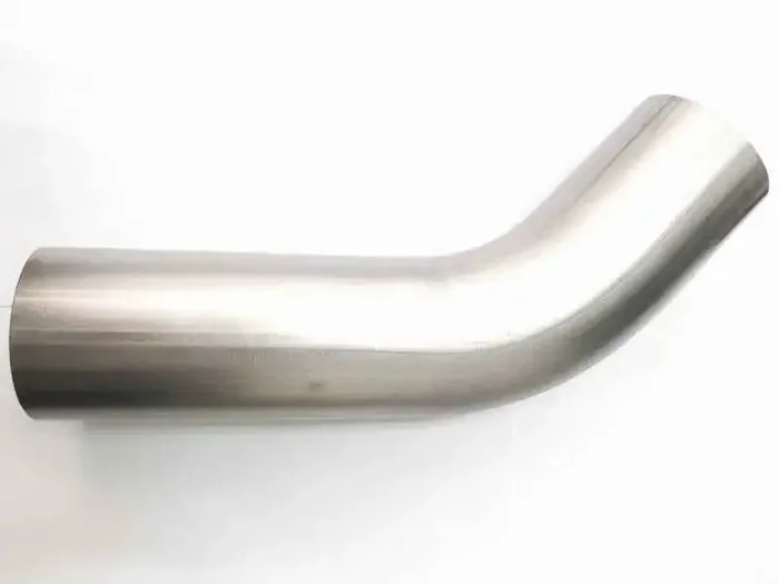 Ticon Industries 2.50in Diameter 45 Degree 1.2mm WT 3.75in CLR 3in Leg/3in Leg Titanium Mandrel Bend