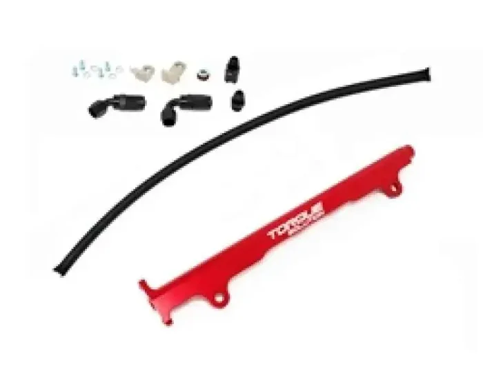 Torque Solution Mitsubishi Evo X Billet Aluminum Fuel Rail – Red