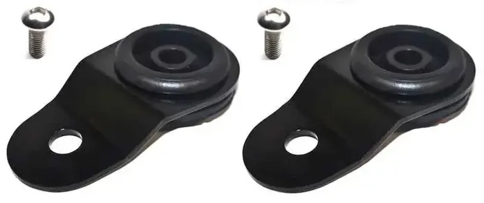 Torque Solution Radiator Mount Combo with Inserts (Black) Mitsubishi Evolution 7/8/9