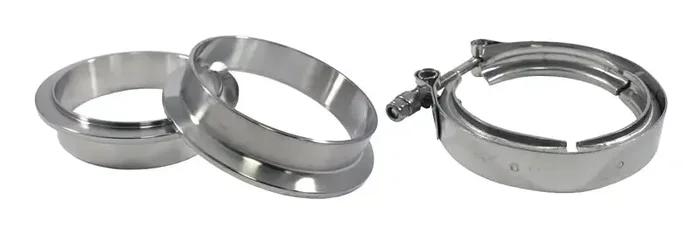 Torque Solution Stainless Steel V-Band Clamp & Flange Kit – 3in (76mm)