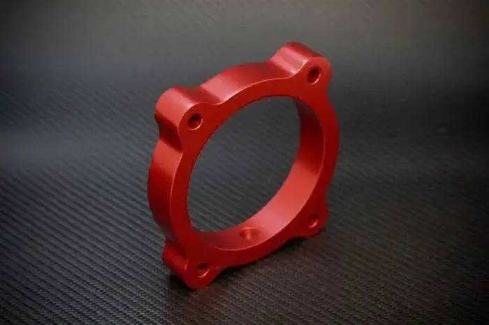 Torque Solution Throttle Body Spacer – Red Hyundai Genesis V6 13+