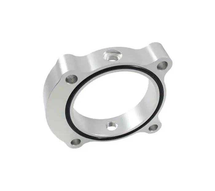 Torque Solution Throttle Body Spacer (Silver) Kia Optima 2.0T
