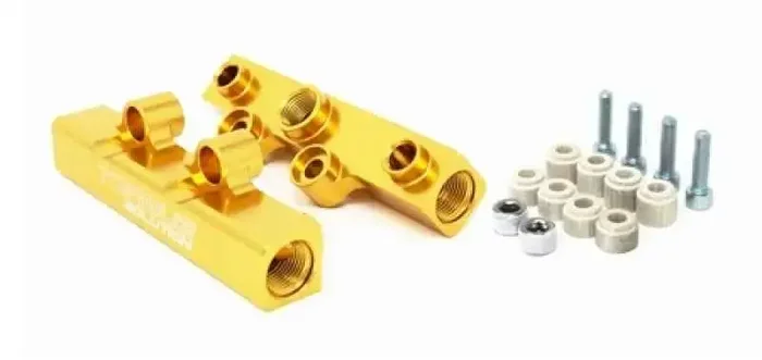 Torque Solution Top Feed Fuel Rails 02-14 Subaru WRX / 07-18 STI – Gold