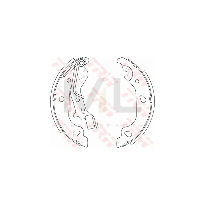 TRW GS8687 Brake Shoe Set