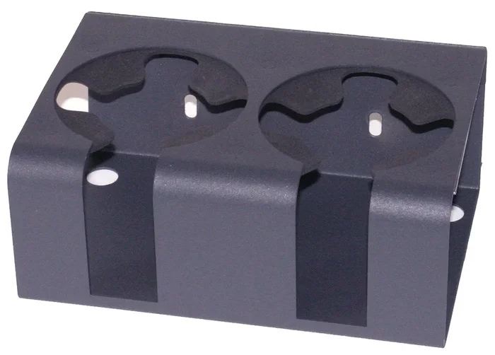 Tuffy Security Dual Cup Holder – Universal 9 Degree Angle, Charcoal – 070-03