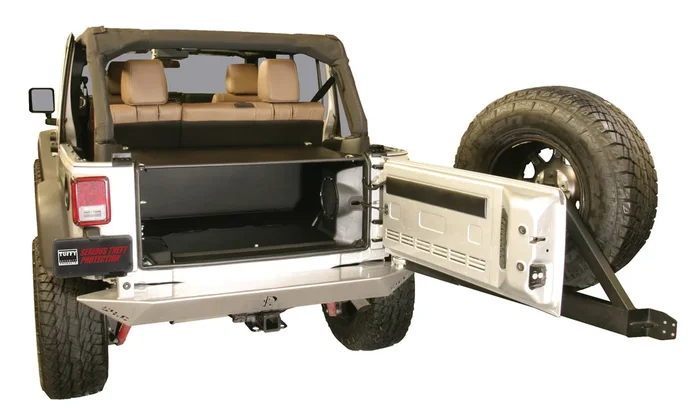Tuffy Security Premium Cargo Enclosure – 11-13 Wrangler JK 4-Door, 14-18 Wrangler JK, Rear Seats Must Be Removed on 2-Door Models Black – 299-01