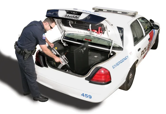 Tuffy Security Tactical Lockbox – Universal 36 x 20 x 9 Inch, Width Orientation, Black – 253-01