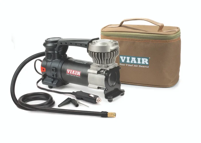 Viair 85P Portable Compressor Kit (Sport Compact Series, 12V, 60 PSI, for Up to 31″ Tires) – 00085