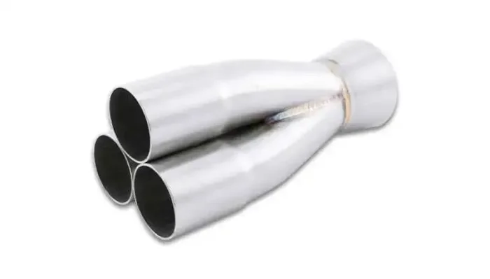 Vibrant 3-1 SS Merge Collectors (1.625in Inlet Slipover ID 2.5in Outlet OD) – Sold Individually