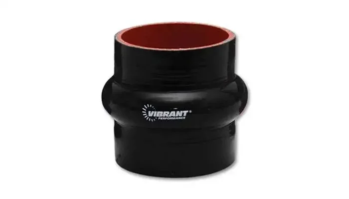 Vibrant 4 Ply Reinforced Silicone Hump Hose Connector – 2in I.D. x 3in long (BLACK)