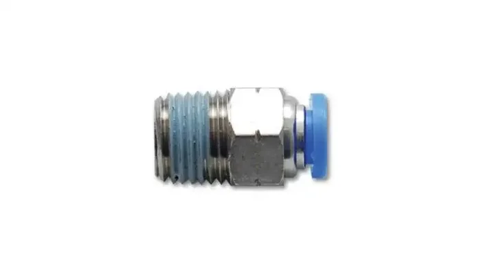 Vibrant Male Straight Pneumatic Vacuum Fitting (1/4in NPT Thread) – for 1/4in (6mm) OD tubing