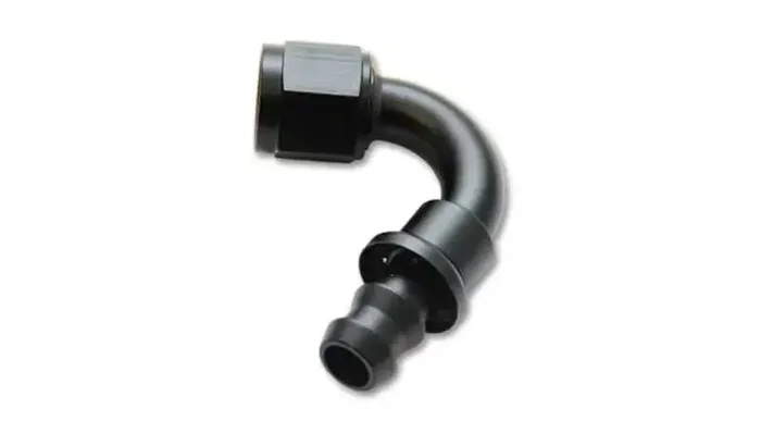 Vibrant Push-On 120 Degree Hose End Elbow Fitting – -10AN