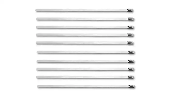 Vibrant SS Cable Ties 7.5in Long (10 cable ties / Pack)