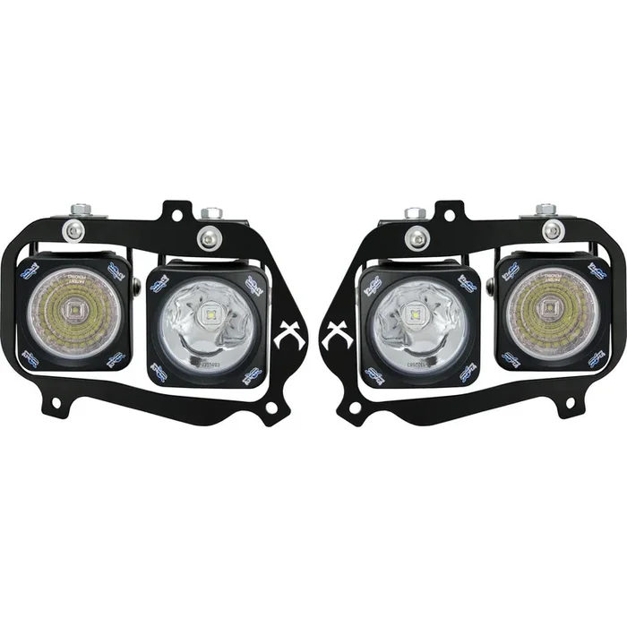Vision X Lighting Factory Headlight Upgrade Light Kit For 08+ Polaris RZR 900/S/4/570/170 Mixed Beam Including 2 X XIL-OP110 And 2 X XIL-OP120, Wiring Adapters And Instructions – 9910925