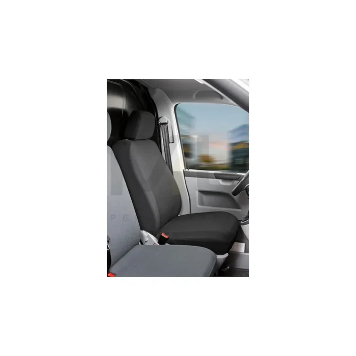WALSER 10463 Car seat cover for VW TRANSPORTER Grey, Polyester, Front