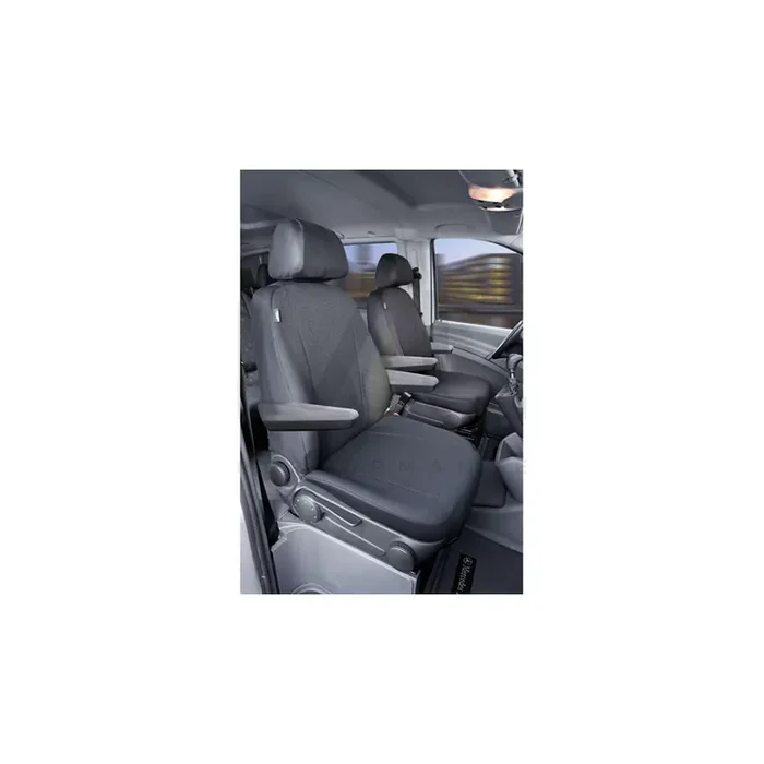 WALSER 10506 Car seat cover Grey, Polyester, Front